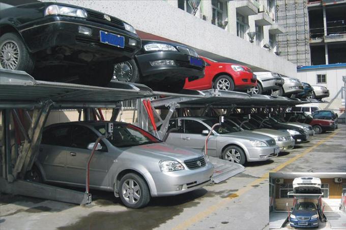 Double Parking Car Lift Tilting Car Lift Car Parking Rack Vertical Storage System