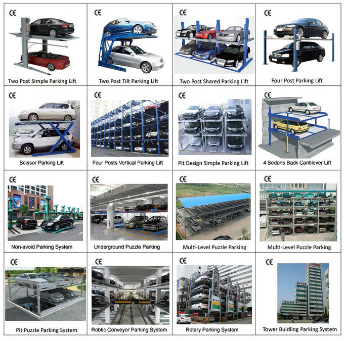 3 Level Four Post Car Lift/Parking & Storage/China Parking Lift/Parking Lifts Manufacturers/Residential car parking lift