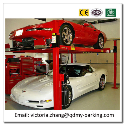 China On Sale! Cheap 3600kgs 4 post hydraulic car park lift Four Post Parking Lift  Stack System supplier