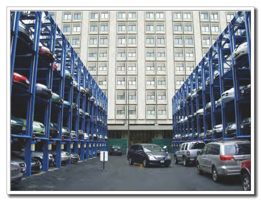 China Four Post Parking Lift 3-5 Floors/ Four Post Car Parking Lift multi-level parking system supplier
