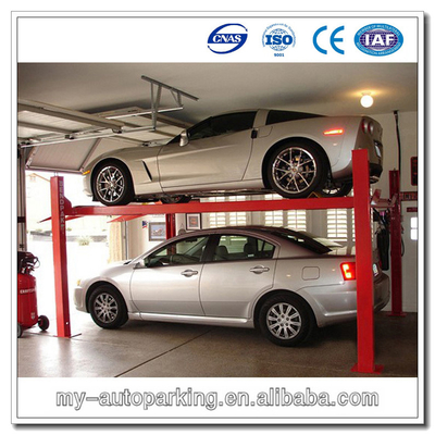 China Four Post Car Parking Lift Double Car Parking System Lift Used 220v supplier
