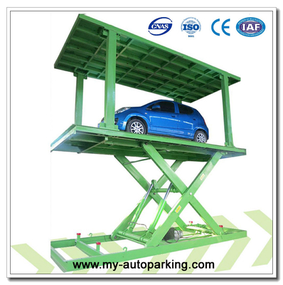 China Scissor Type Pit Lifter Double Deck Smart Car Parking System for 2 Vehicles supplier