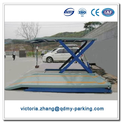 China Scissors Car Parking Lift for 2 Vehicles Mechanical Double Layer Parking supplier