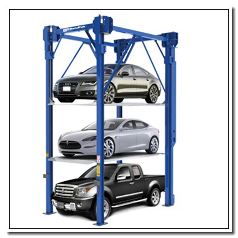 Hydraulic Multilevel Car Stacker Vertical Parking Semi Automatic Garage