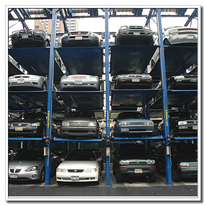 Heavy Duty 3 Floors Stacker Parking Lift Car Storage System Vertical