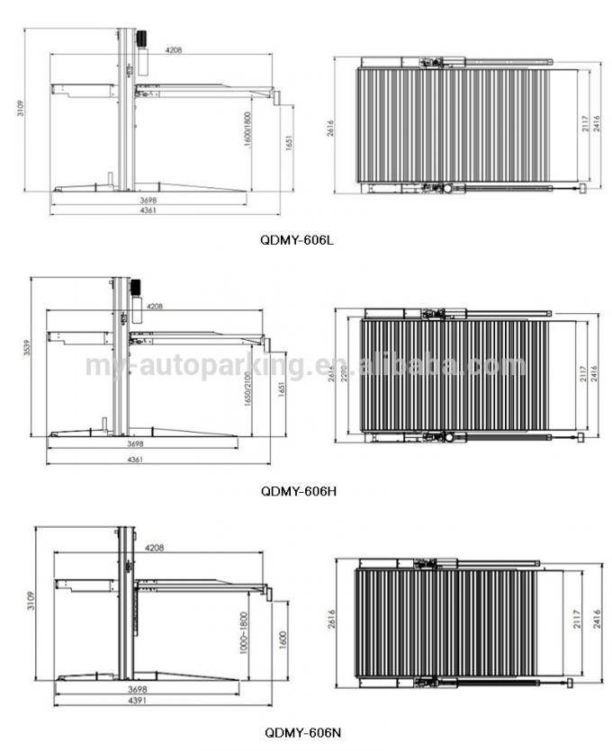 Car Park Hoist Car Lift Car Parking Lift Car Lifts for Home Garages Car