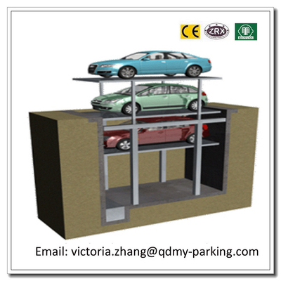 China 2-3Cars Residential Pit Garage Parking Car Lift Hydraulic Garage Car Lift Parking System supplier