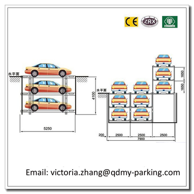 China 2-3 Levels Pit Parking Mechanical Carport Parking Lift  Vertical Parking Garage supplier