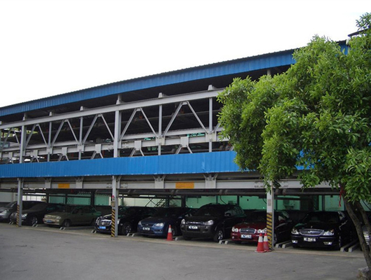 China Multi-level Puzzle Car Parking System PLC Computer Control Safety Storage Building supplier