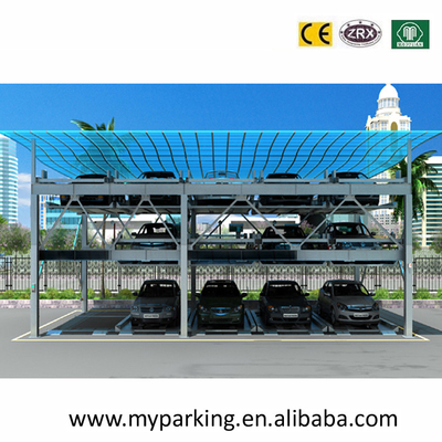 China 2, 3, 4, 5, 6 Floors Steel Structure for Car Parking Storage System Steel Parking Lot supplier