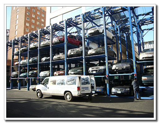 China Multi-Levels and Multi-Rows PJS Fourfold Level Mechanical Hydraulic System Car Stack supplier