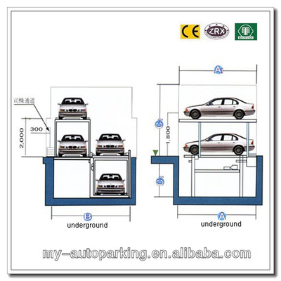 China 2-3 Floors Cheap and High Quatity Smart Car Parking System Residential Pit Garage Parking supplier