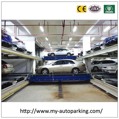 China Five Level PLC Control Automated Conveyor Robtic Cart Garage Car Stacking System supplier
