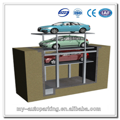 China pit four post parking lift PJS(-1+1); PJS(-2+1); PJS(-3+1) supplier
