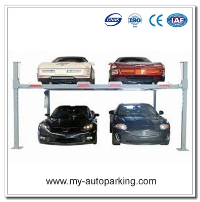 China 4 Post Double Wide Lift/ 4 Post Wide Standard Lift /Four Post Double Car Parking Lift Made in China supplier