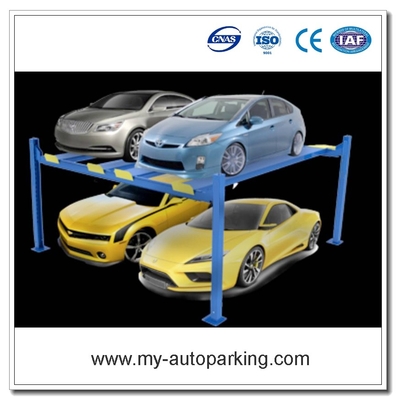 China 4 Post Wide Standard Lift /Four Post Double Car Parking Lift / 2 Level Parking LiftChina Manufacturers supplier