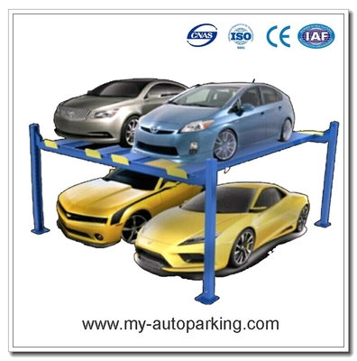 China Four Post Double Car Parking Lift/4 Post Double Wide Lift installed supplier