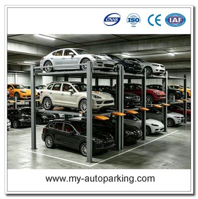 Triple Stacker 4 Post Parking Lift Suitable For Apartment And Commercial Area
