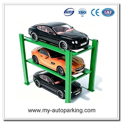 Triple Deck 4 Post Parking Lift Compatible With SUV And Ordinary Sedan China Manufacturer