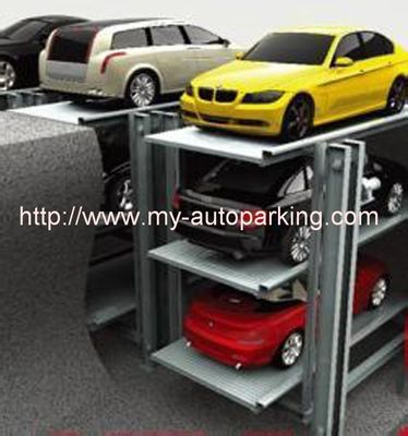 2-3 Cars Residential Pit Parking LiftHydraulic Garage Car Lift Home Garages Parking System