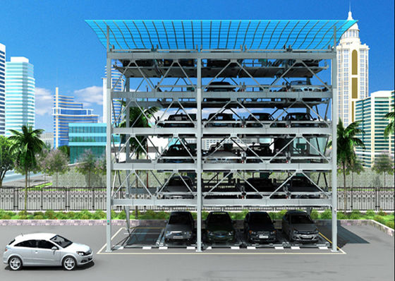 Horizontal and Vertically Shifting Multi-Level Puzzle Car Parking System