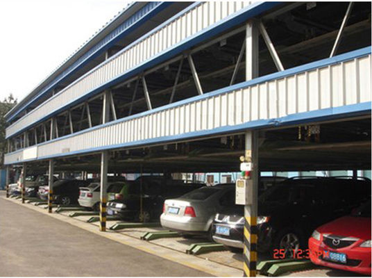2-6 Floors Multi-Level Parking System Design Steel Structure for Car Parking