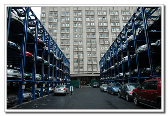 2 3 4 Floor Smart Car Lift Parking System Quad Stacker Parking System 4 Post Multi Levels