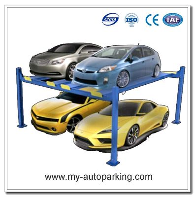 Four Post Double Wide Car Lift Side by Side /4 Post Double Wide Lift