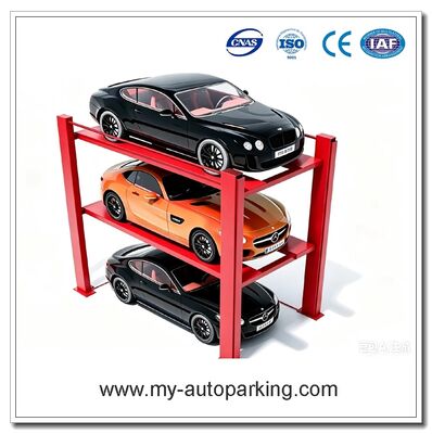 Triple Stacker 4 Post Parking Lift Suitable For Apartment And Commercial Area