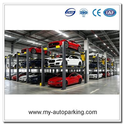 Heavy Duty 3 Level Four Post Triple Stacker Vehicle Parking Lifting Machine China Manufacturer