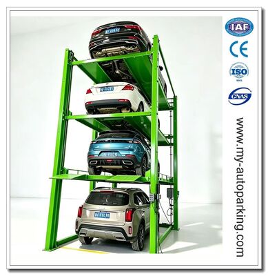 Hot Sale 4 Deck Quadruple Car Parking Lift | Galvanized Underground Home Parking Dock