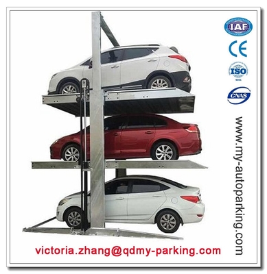 Two Post Triple Parking Lift for 3 Cars Hydraulic Garage Storage Lift supplier