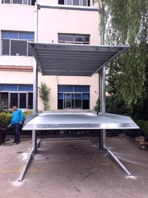 Two Post Triple Parking Lift for 3 Cars Hydraulic Garage Storage Lift supplier