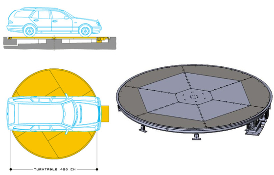 Electric Rotating Table Plates Simple Auto Show Car Turntable for Sale 360° supplier