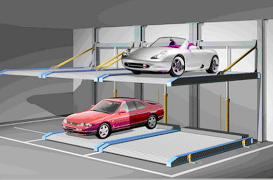 Back Cantilever Puzzle Parking System Double Deck 2 Level Parking Lifts supplier