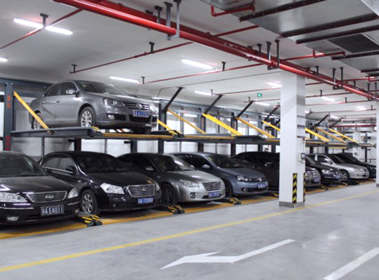 2 Level Back Cantilever Puzzle Parking System Double Deck Parking Lifts supplier