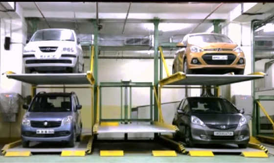 Automated Car Parking System 2 Level Car Stacker Double Stack Parking System supplier