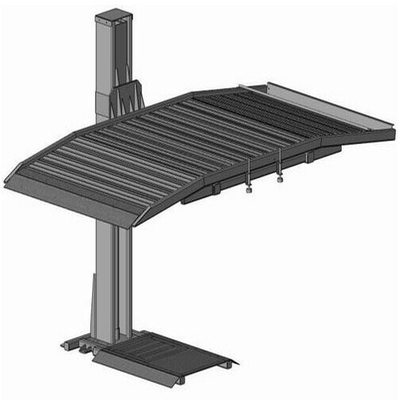 Single Post Parking Lift Hydraulic Pump Cylinder Ramps for Cars supplier