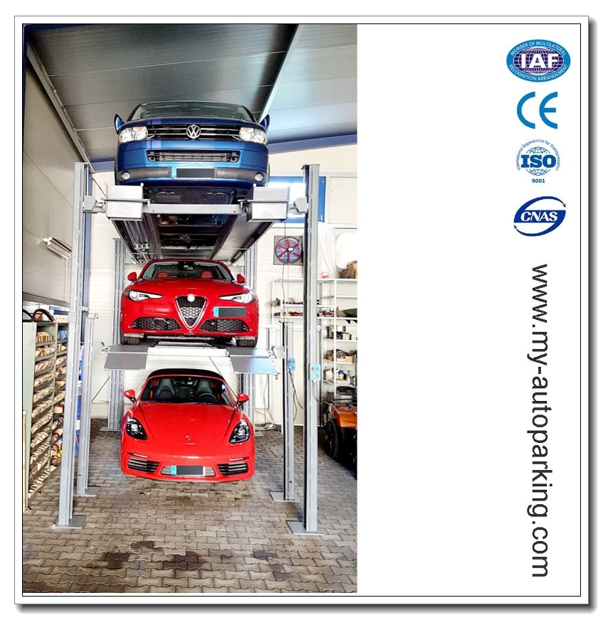 Hot Sale! 3 Cars Four Post Car Lift / Short Drive-up Ramp/Car Lift/Four ...
