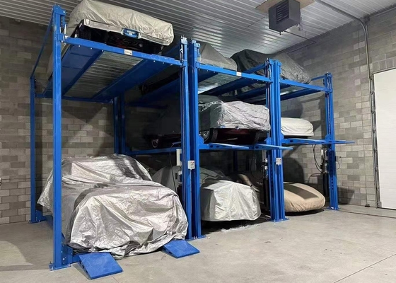 Triple Stacker Car Parking Lift / Tri Level Parking Lift / 3 Car Parking Lifts